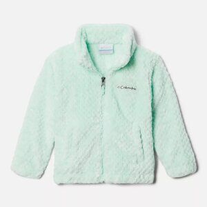 NWT Columbia Youth Fire Side Sherpa Full Zip Jacket- Sea Ice